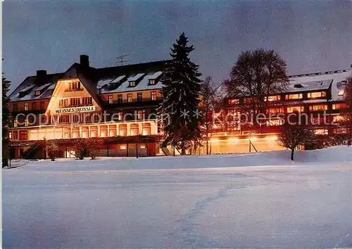 AK / Ansichtskarte Hinterzarten Hotel Weisses Roessle Winter Kat. Hinterzarten