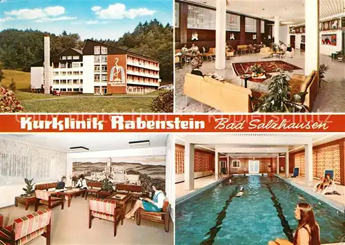 AK / Ansichtskarte Bad Salzhausen Kurklinik Rabenstein Hallenbad Kat. Nidda