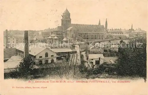 AK / Ansichtskarte Fontevraud l Abbaye Vue d`Ensemble Kat. Fontevraud l Abbaye