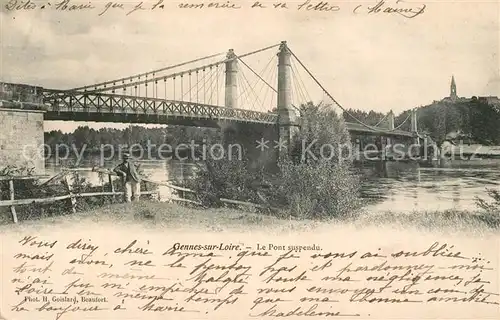 AK / Ansichtskarte Gennes Maine et Loire Pont suspendu Kat. Gennes