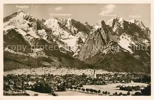 AK / Ansichtskarte Garmisch Partenkirchen  Kat. Garmisch Partenkirchen