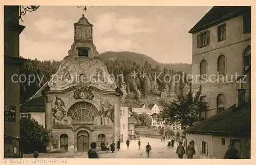 AK / Ansichtskarte Fuessen Allgaeu Spitalkirche Kat. Fuessen