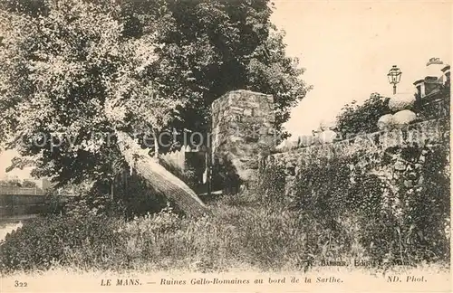 AK / Ansichtskarte Le Mans Sarthe Ruines Gallo Romaines au bord del Sarthe Kat. Le Mans