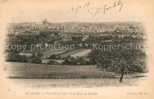 AK / Ansichtskarte Le Mans Sarthe Vue Prise de la Route de Rouillon Kat. Le Mans