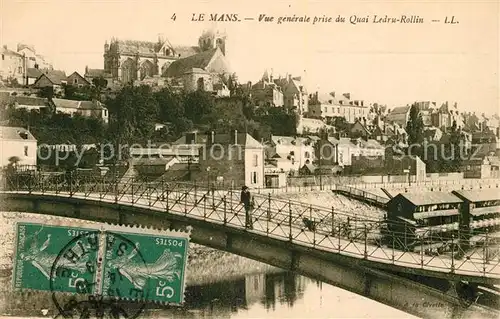 AK / Ansichtskarte Le Mans Sarthe Vue prise du Quai Ledru Rollin Kat. Le Mans