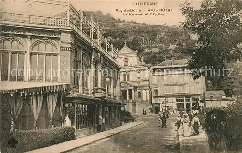 AK / Ansichtskarte Royat Puy de Dome Puy de Dome Kursaal Eglise Kat. Royat