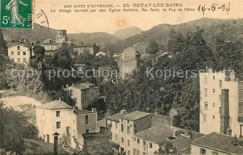 AK / Ansichtskarte Royat les Bains Village domine par son Eglise fortifiee