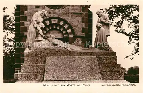 AK / Ansichtskarte Royat Puy de Dome Monument aux Morts Kat. Royat