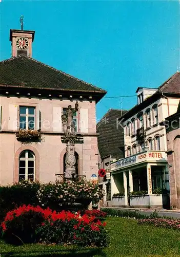 AK / Ansichtskarte Ribeauville Haut Rhin Elsass Fontaine du Vigneron Hotel des Vosges  Kat. Ribeauville