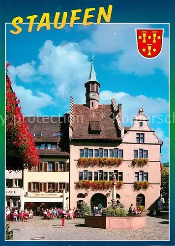 AK / Ansichtskarte Staufen Breisgau Rathaus  Kat. Staufen im Breisgau