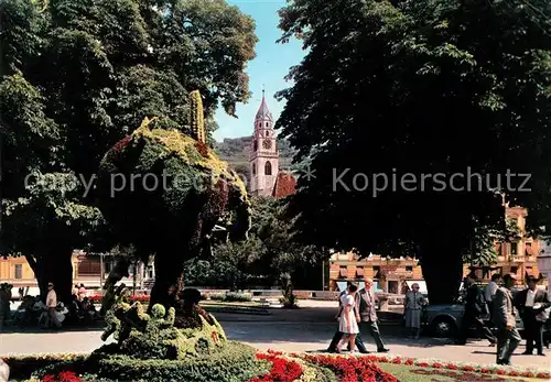 AK / Ansichtskarte Meran Merano Promenade mit Pfarrturm