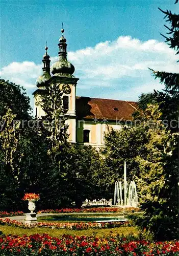 AK / Ansichtskarte Donaueschingen Schlosspark Donauquelle Schlosskirche Kat. Donaueschingen
