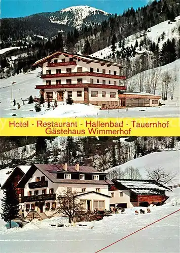 AK / Ansichtskarte Kleinarl Hotel Restaurant Hallenbad Tauernhof Gaestehaus Wimmerhof Winter Kat. Kleinarl