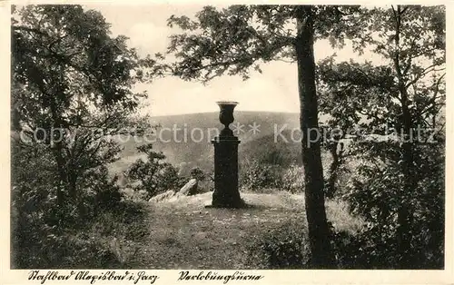 AK / Ansichtskarte Alexisbad Harz Verlobungsurne auf dem Habichtstein Kat. Harzgerode