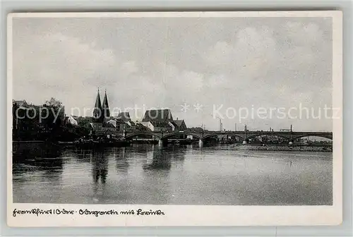 AK / Ansichtskarte Frankfurt Oder Oderpartie mit Bruecke Kat. Frankfurt Oder