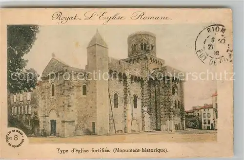 AK / Ansichtskarte Royat Puy de Dome Eglise Romane Monument historique Kat. Royat