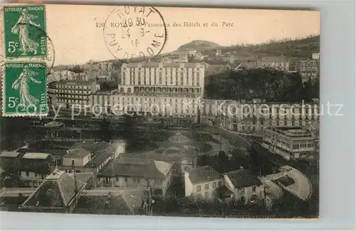 AK / Ansichtskarte Royat les Bains Panorama des Hotels et du Parc