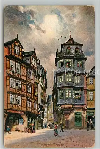 AK / Ansichtskarte Alt Frankfurt Am Roemer Altstadt Kuenstlerkarte No 1631