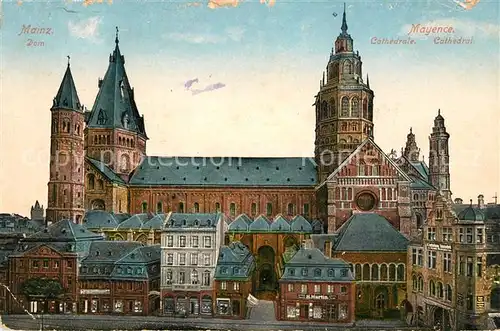 AK / Ansichtskarte Mainz Rhein Cathedrale