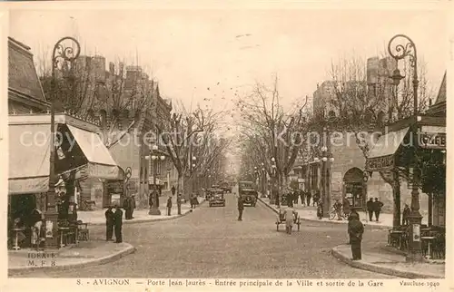 AK / Ansichtskarte Avignon Vaucluse Porte Jean Jaures Sortie de la Gare Kat. Avignon