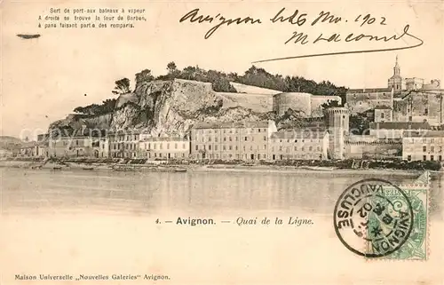 AK / Ansichtskarte Avignon Vaucluse Quai de la Ligne Kat. Avignon