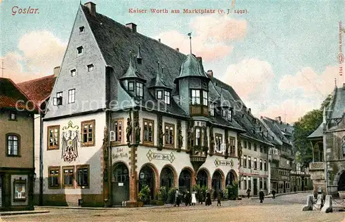 AK / Ansichtskarte Goslar Kaiser Worth am Marktplatz Kat. Goslar