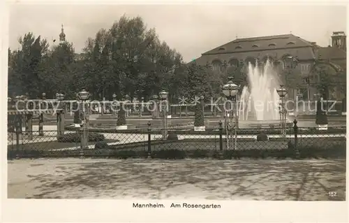 AK / Ansichtskarte Mannheim Rosengarten Springbrunnen Kat. Mannheim