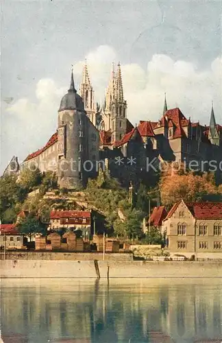 AK / Ansichtskarte Meissen Elbe Sachsen Kgl Albrechtsburg und Dom an der Elbe Kat. Meissen