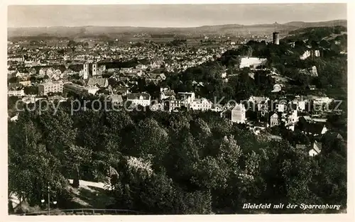 AK / Ansichtskarte Bielefeld Stadtpanorama mit der Sparrenburg Kat. Bielefeld