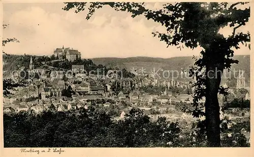 AK / Ansichtskarte Marburg Lahn Stadtpanorama mit Schloss Kat. Marburg