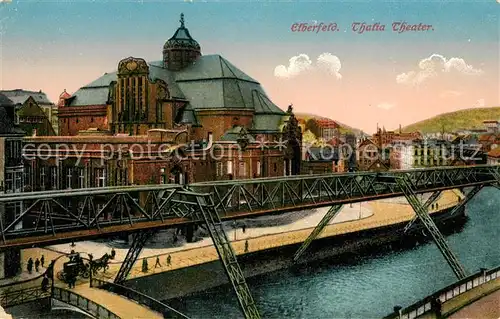 AK / Ansichtskarte Elberfeld Wuppertal Thalia Theater Schwebebahn Kat. Wuppertal