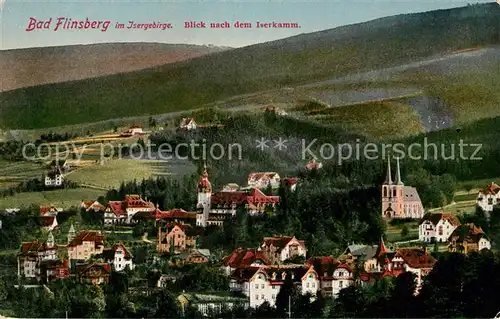 AK / Ansichtskarte Bad Flinsberg Swieradow Zdroj Stadtblick mit Iserkamm Kat. 