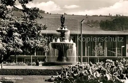 AK / Ansichtskarte Wuerzburg Kiliansbrunnen am Hauptbahnhof Kat. Wuerzburg