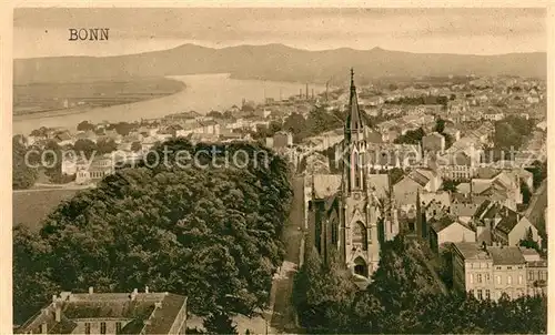 AK / Ansichtskarte Bonn Rhein Blick vom Muensterturm Kat. Bonn