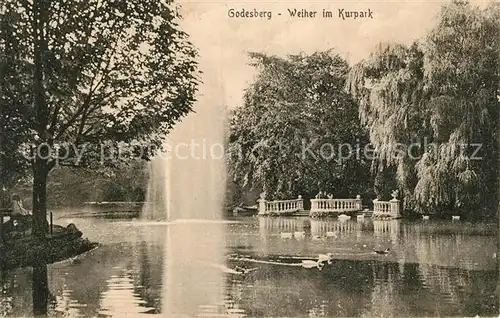 AK / Ansichtskarte Bad Godesberg Weiher im Kurpark Kat. Bonn