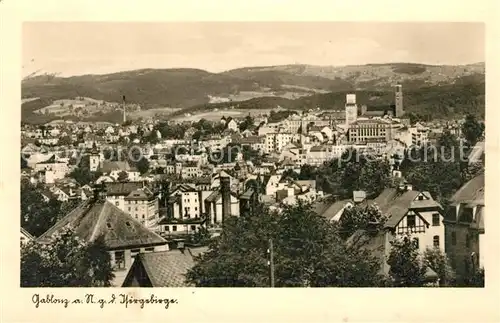 AK / Ansichtskarte Gablonz Neisse Tschechien Stadtblick mit Isergebirge Kat. Jablonec nad nisou