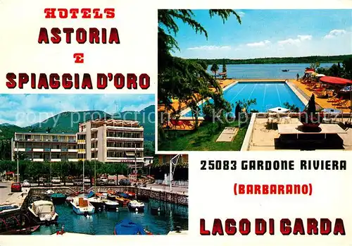 AK / Ansichtskarte Gardone Riviera Lago di Garda Hotels Astoria Spiaggia d Oro  Kat. Italien