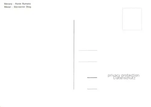 AK / Ansichtskarte Merano Suedtirol Ponte Romano  Kat. Merano