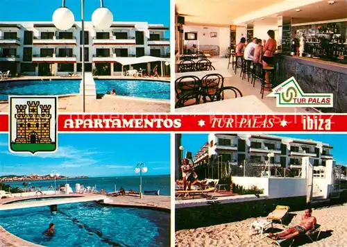 AK / Ansichtskarte Ibiza Islas Baleares Apartamentos Tur Palas Kat. Ibiza