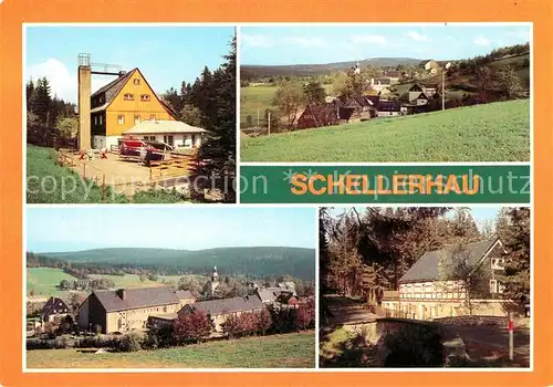 AK / Ansichtskarte Schellerhau Ferienheim Richtkrone und Glueckspilz Kahleberg FDGB Casino  Kat. Altenberg