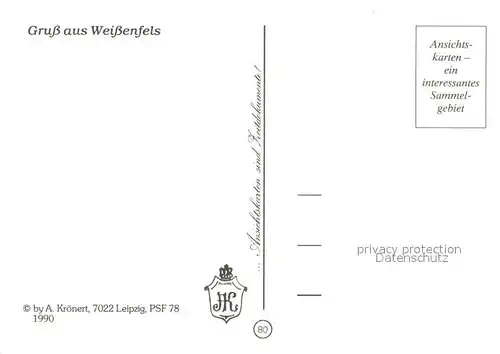 AK / Ansichtskarte Weissenfels Saale Juedenstrasse Kat. Weissenfels