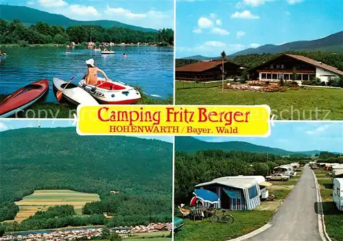 AK / Ansichtskarte Hohenwarth Koetzting Camping Fritz Berger Kat. Hohenwarth