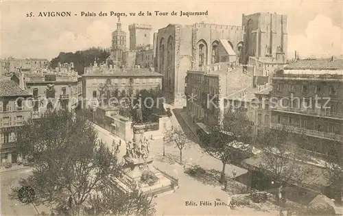 AK / Ansichtskarte Avignon Vaucluse Palais des Papes Vu de la Tour de Jaquemard Kat. Avignon