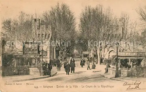 AK / Ansichtskarte Avignon Vaucluse Entree de la Ville Cours de la Republique Kat. Avignon