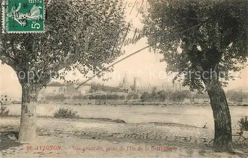 AK / Ansichtskarte Avignon Vaucluse vue prise de Ile de la Bartharsse Kat. Avignon