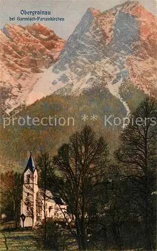 AK / Ansichtskarte Obergrainau bei Garmisch Kiche Zugspitze Kat. Grainau