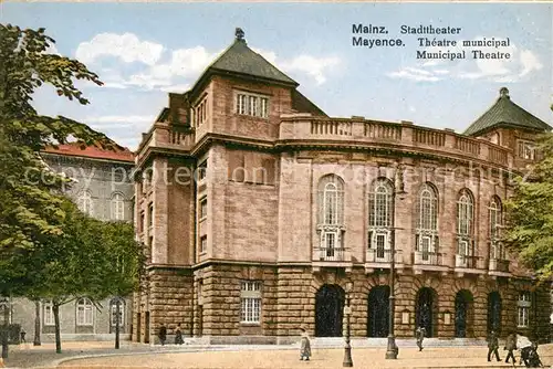 AK / Ansichtskarte Mainz Rhein Stadttheater