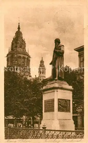 AK / Ansichtskarte Mainz Rhein Gutenberg Denkmal