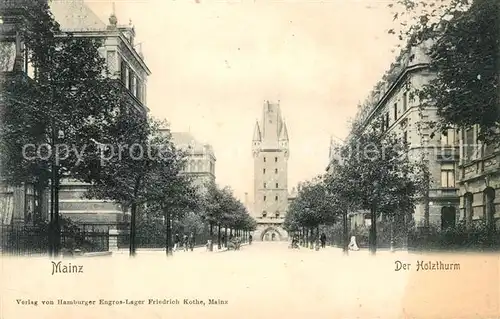 AK / Ansichtskarte Mainz Rhein Holzturm