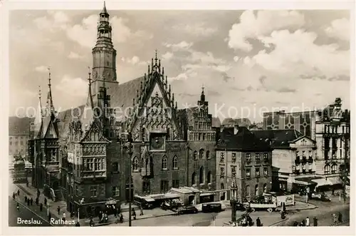 AK / Ansichtskarte Breslau Niederschlesien Rathaus Kat. Wroclaw